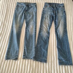 American Eagle Outfitters Light Wash Bootcut Men’s Jeans - Faded Blue- Lot Of 2